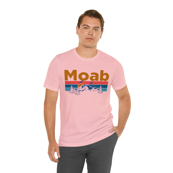 Moab, Utah Shirt - Mountain Sunset Unisex Moab T-Shirt