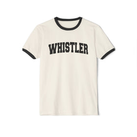 Whistler, Canada Cotton Ringer Graphic Tee - Unisex Whistler T Shirt, Vintage Style Tee, Men's/Women's Tee