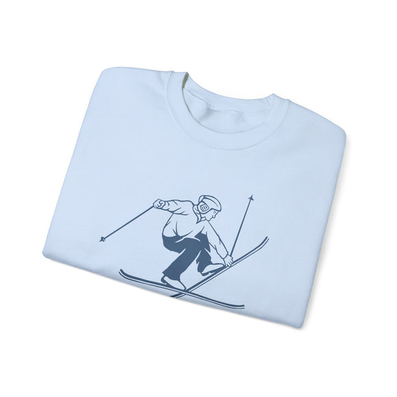 Stowe, Vermont Sweatshirt - Vintage Skiing Graphic Crewneck