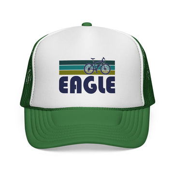 Eagle, Colorado Retro Bike Trucker Hat - Vintage Style Eagle Cap - 0