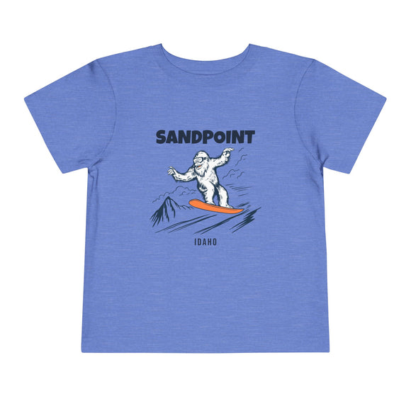 Sandpoint, Idaho Yeti Snowboard Toddler Tee