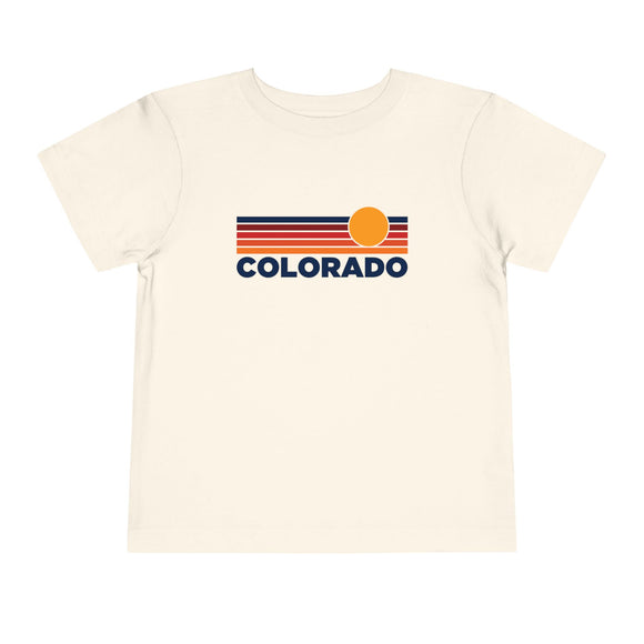 Colorado Toddler T-Shirt - Retro Sun Tee