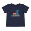 Flagler Beach, Florida Toddler T-Shirt - Retro Palm Tree Toddler Flagler Beach Shirt