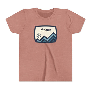 Buy heather-mauve Alaska Youth T-Shirt — Retro Sun Tee