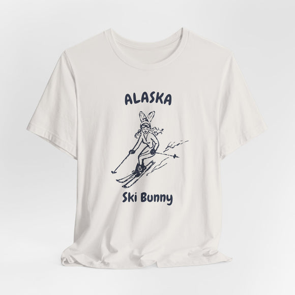 Alaska Ski Bunny T‑Shirt — Retro Skiing Graphic Tee