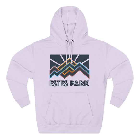 Estes Park, Colorado Hoodie - Retro Mountain Unisex Sweatshirt