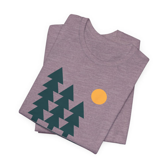 Montana T Shirt - Retro Trees Montana Tee