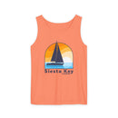 Siesta Key, Florida Sailboat Tank Top | Comfort Colors 100% Cotton-1