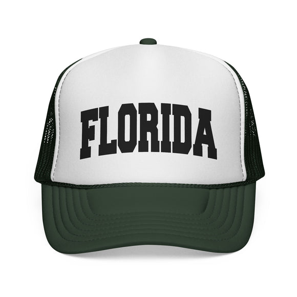 Florida Retro Collegiate Style Trucker Hat