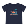 California Toddler T-Shirt - Retro Palm Tree Unisex Toddler California Shirt