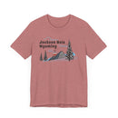 Jackson Hole, Wyoming T-Shirt - Retro Ski Mountain Gondola Unisex Jackson Hole Shirt-24