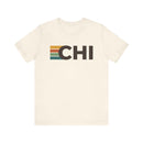 Chicago, Illinois tee - CHI t shirt retro stripes-1