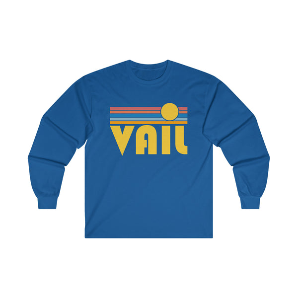 Vail, Colorado Long Sleeve Shirt - Retro Unisex Shirt