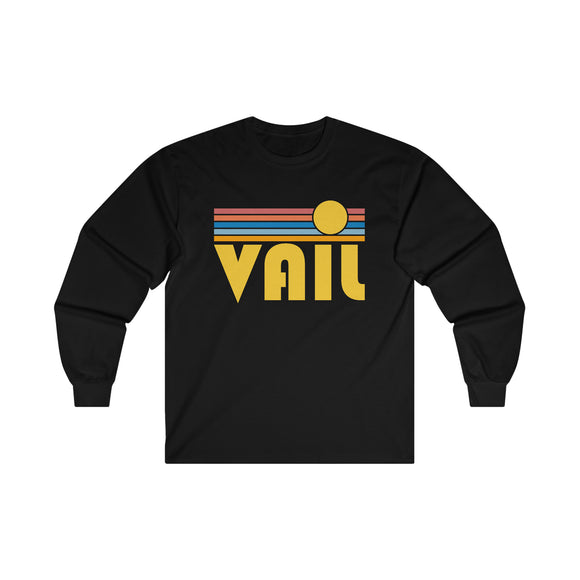 Vail, Colorado Long Sleeve Shirt - Retro Unisex Shirt