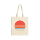 North Dakota Cotton Canvas North Dakota Tote Bag - Retro 80s-1