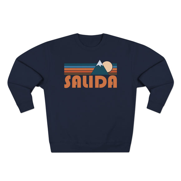 Premium Salida, Colorado Retro Mountain Graphic Sweatshirt