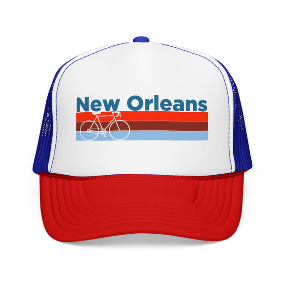 New Orleans Trucker Hat - Foam New Orleans Bike Cap