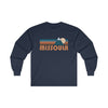 Missoula, Montana Long Sleeve Shirt - Retro Unisex Missoula Long Sleeve Tee