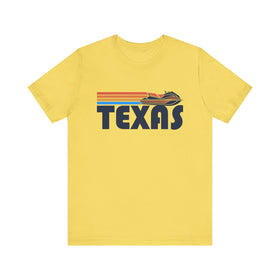 Buy maize-yellow Texas T Shirt - Retro Jetski PWC Graphic Texas Tee