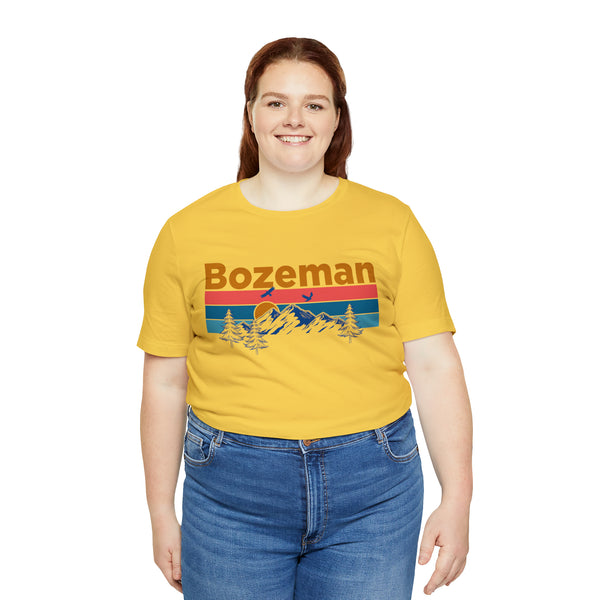 Bozeman, Montana Shirt - Mountain Sunset Unisex Bozeman T-Shirt