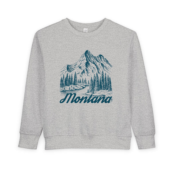 Montana Toddler Sweatshirt - Montana Toddler Crewneck Sweatshirt