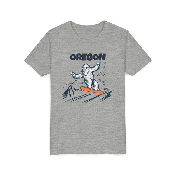 Oregon Yeti Snowboard Youth Tee - Kids Skiing Shirt