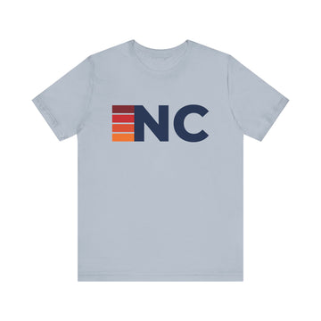 Buy light-blue North Carolina Retro Stripes T-Shirt | North Carolina State Tee