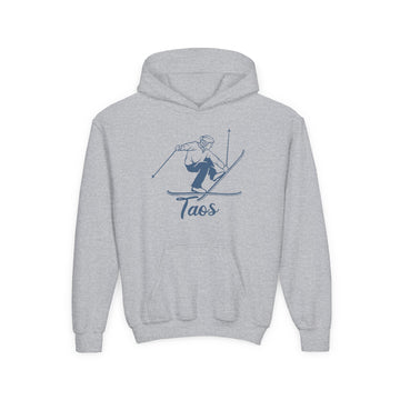 Taos, New Mexico Youth Hoodie - Snow Ski Kids Taos Hooded Sweatshirt - 0