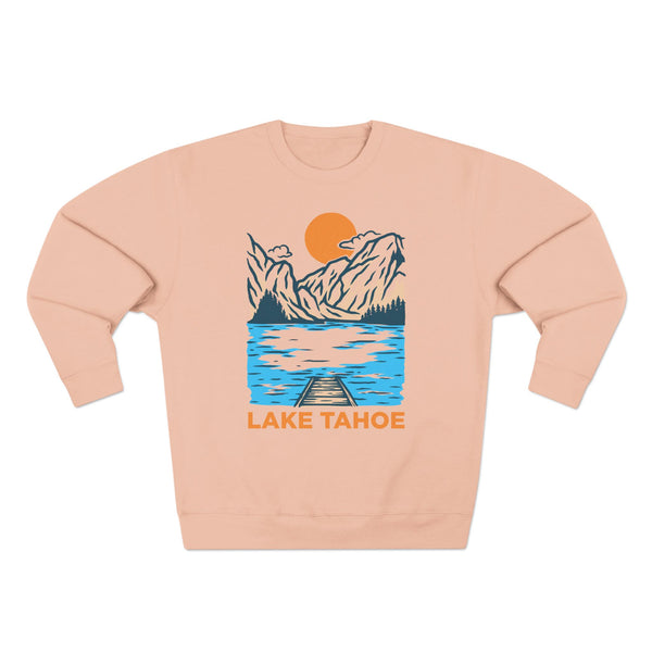 Premium Lake Tahoe, California Sweatshirt - Unisex Mountain Sweatshirt