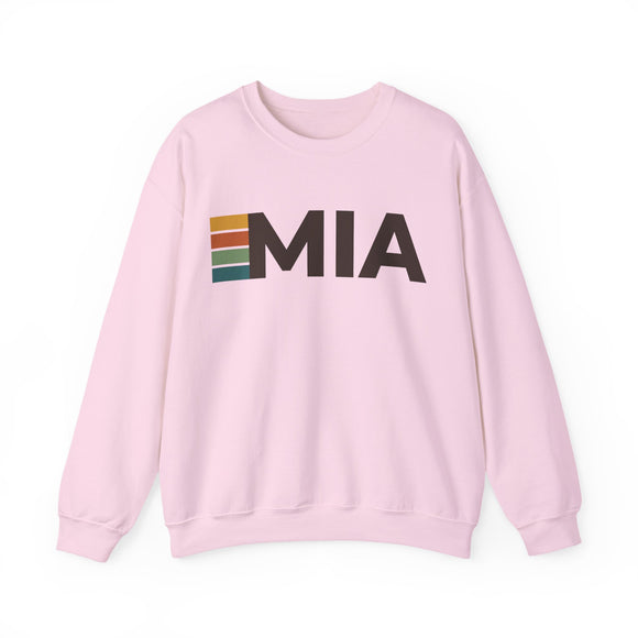 Miami, Florida MIA Retro Stripe Sweatshirt