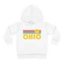 Ohio Toddler Hoodie - Retro Sunrise Unisex Ohio Toddler Sweatshirt-5