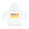 Ohio Toddler Hoodie - Retro Sunrise Unisex Ohio Toddler Sweatshirt