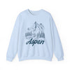 Aspen, Colorado Sweatshirt - Mountain Illustration Graphic Crewneck