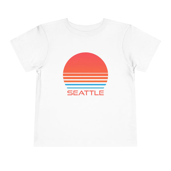 Seattle, Washington Toddler T-Shirt - Retro 80s Toddler Seattle Shirt