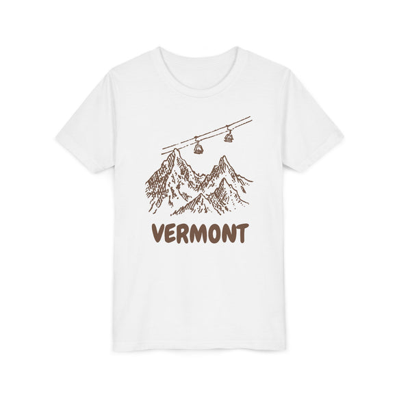 Vermont Youth T-Shirt — Vintage Gondola Ski Mountain Tee