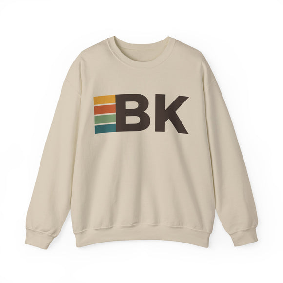 Brooklyn, New York BK Retro Stripe Sweatshirt