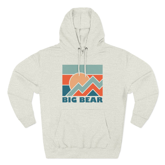 Big Bear, California Hoodie - Retro Mountain Unisex Sweatshirt