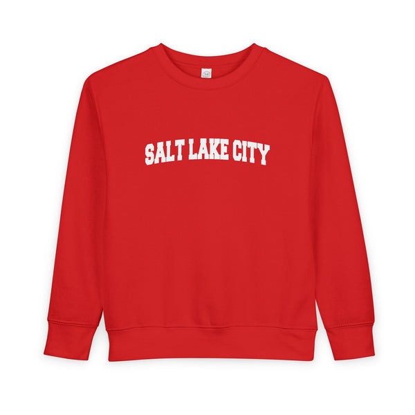 Salt Lake City, Utah Sweatshirt - Salt Lake City Toddler Crewneck Sweatshirt