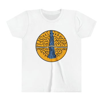 Buy white Delaware Youth T-Shirt - Unisex Kids Delaware Shirt