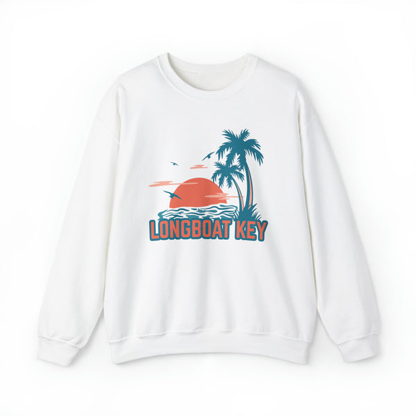 Longboat Key, Florida Sweatshirt - Unisex Palm Tree Longboat Key Sweatshirt