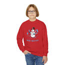 New Mexico Youth Crewneck Sweatshirt - Ski Snowman Unisex Kid's New Mexico Sweatshirt-15