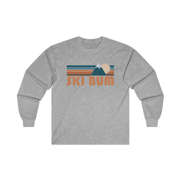 Ski Bum Long Sleeve Shirt - Retro Unisex Ski Bum Long Sleeve Tee