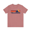 Retro Telluride, Colorado T-shirt, Mountain Tee, Vintage Telluride Unisex Jersey Shirt, Outdoor Hiking Apparel