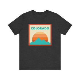 Retro Colorado T-Shirt, Mountain Sun Tee, Unisex Graphic Shirt, Vintage Colorado Top, Outdoor Adventure Clothing