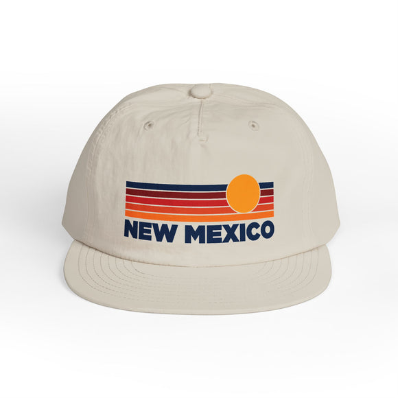 New Mexico retro sunset Surf Cap | vintage striped sun state hat