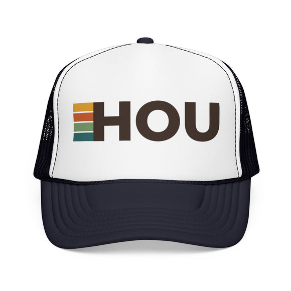 Houston, Texas Trucker Hat - HOU Abbr retro cap