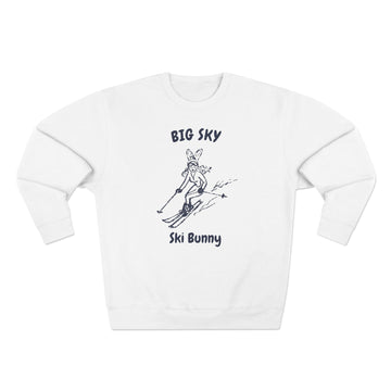 Premium Big Sky, Montana Ski Bunny Sweatshirt - 0