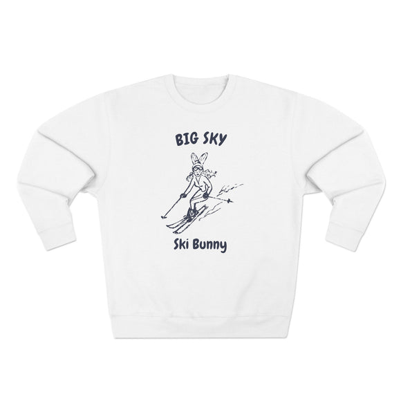 Premium Big Sky, Montana Ski Bunny Sweatshirt