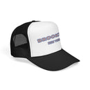 Brooklyn, New York Foam Trucker Hat - Retro Pastel Script Mesh Cap-9