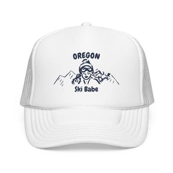Oregon Ski Babe Trucker Hat — Foam Mesh Cap